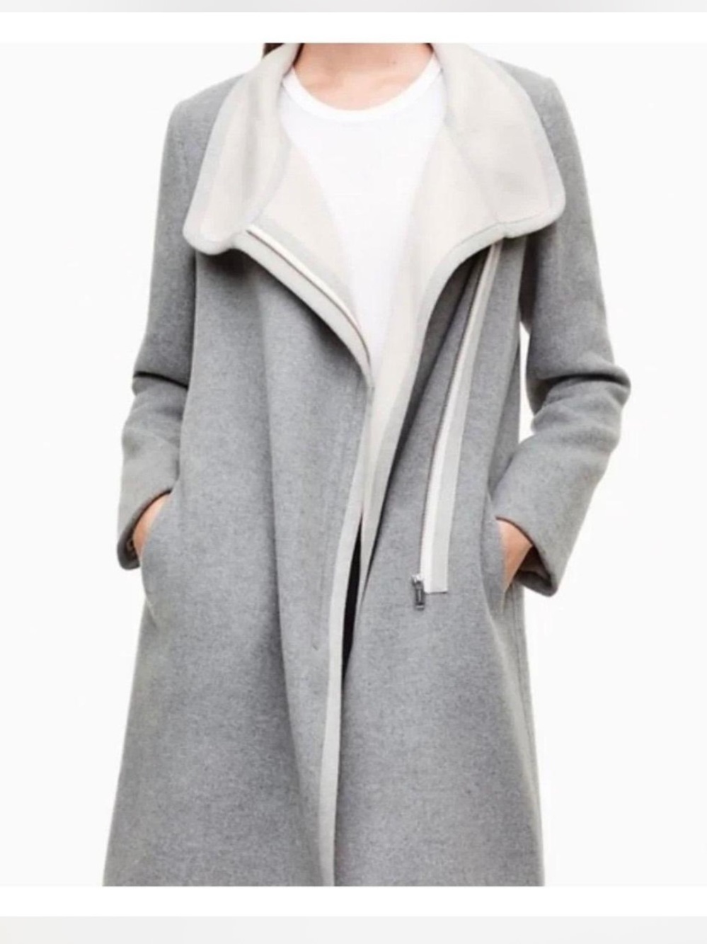 Aritzia Babaton - Women's Cormac Wool Coat - Heather gray. Size Small